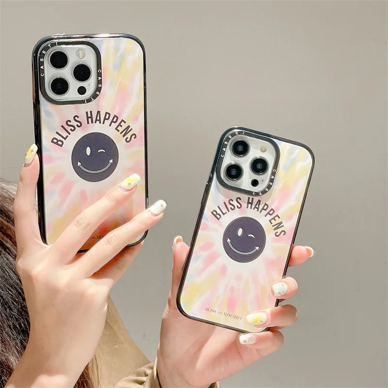 

Graffiti smiley face is suitable for iphone11 pro phone case Apple 14Pro Max phone case 13 anti-drop 12 phone case
