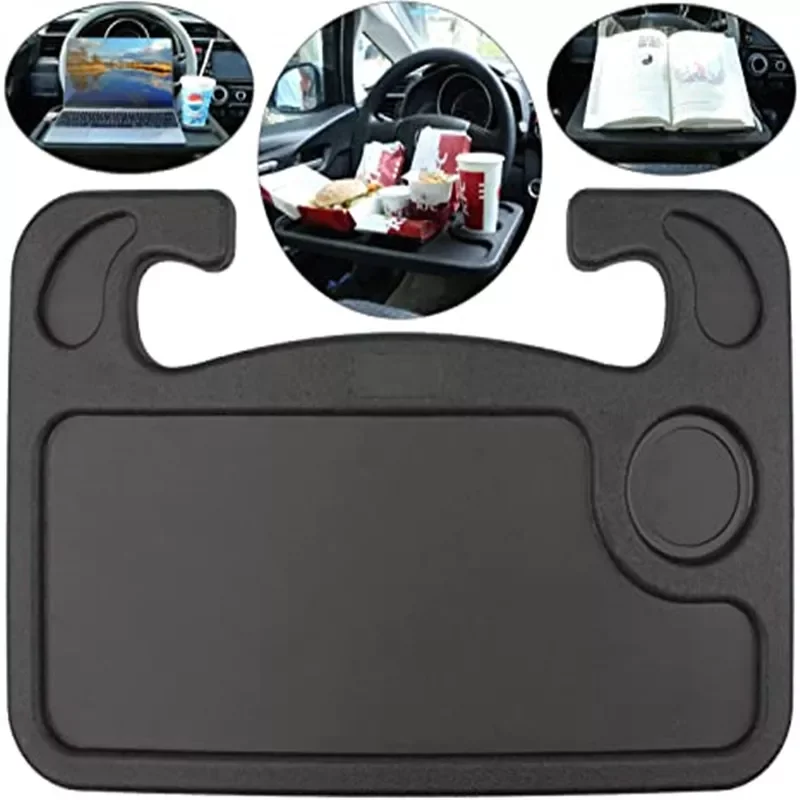 

Table Steering Wheel Portable Car Laptop Computer Desk Mount Stand Coffee Goods Tray Board Dining Table Holder