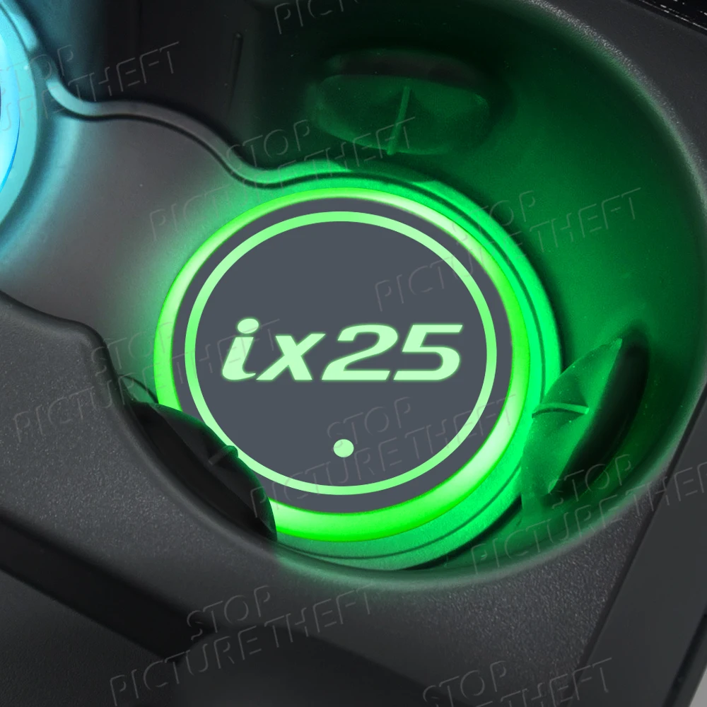 

Для Hyundai I30 I10 I20 Ix25 Ix35 N Line Логотип эмблема Светодиодная автомобильная лампа держатель для напитков автомобильный интерьер декоративная