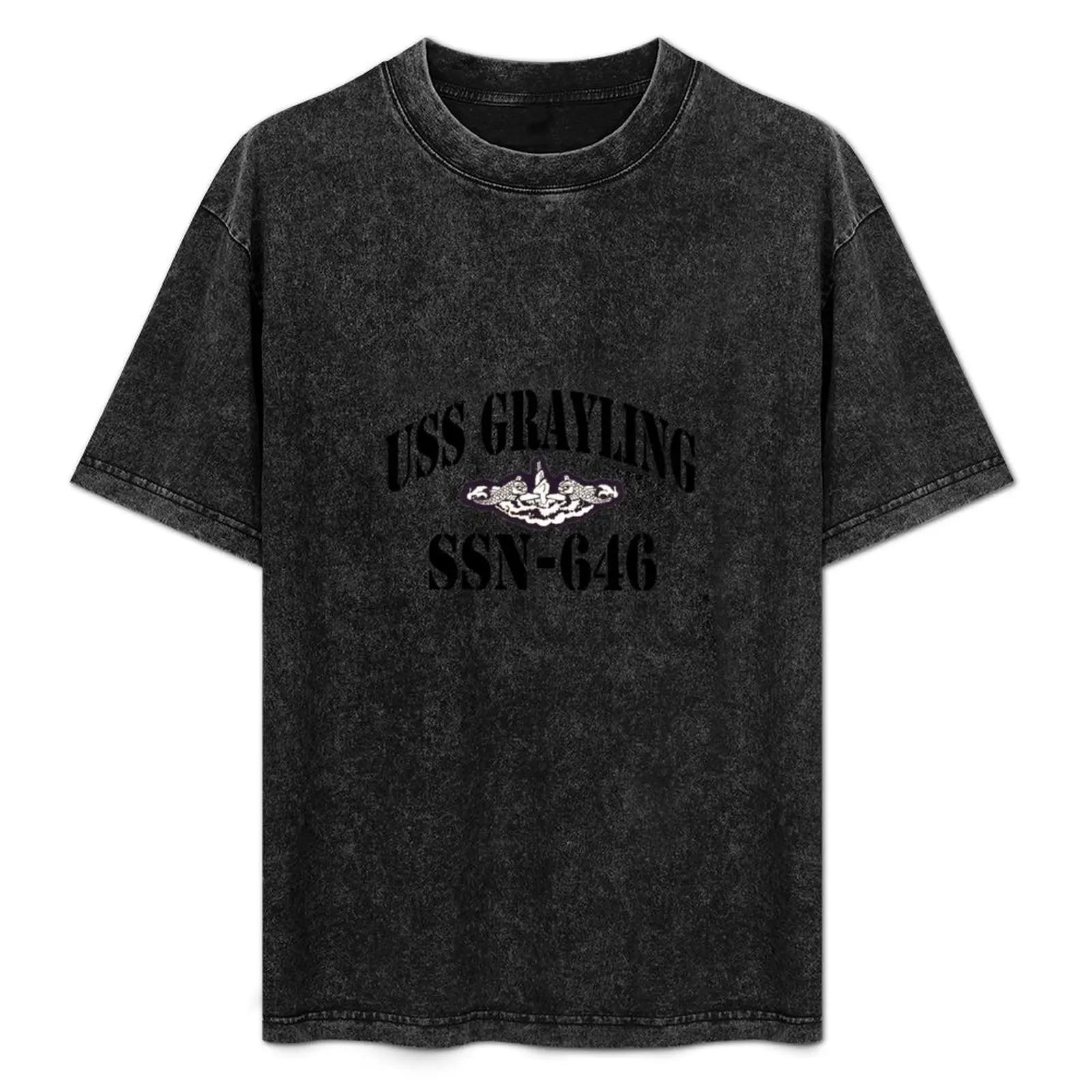 Фото USS GRAYLING (SSN-646) SHIP'S STORE футболка аниме мужская футболка графические футболки мужская тренировочная рубашка №1