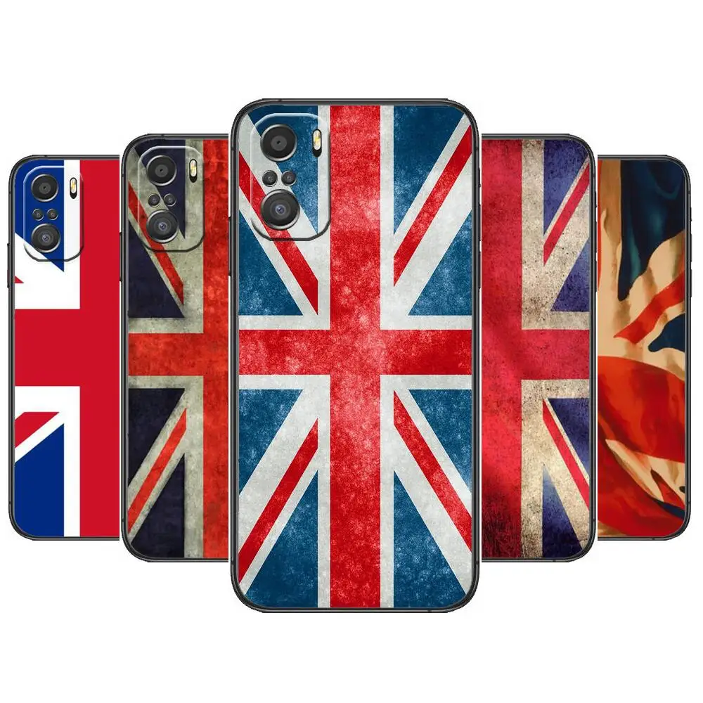 

British flag english Phone Case For xiaomi mi 11 Lite pro Ultra 10s 9 8 MIX 4 FOLD 10T 5g Black Cover Silicone Back Prett