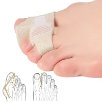 4 1pcs toe finger straightener toe tape hallux valgus bunion corrector bandage big toe separator splint pedicure thumb orthotics