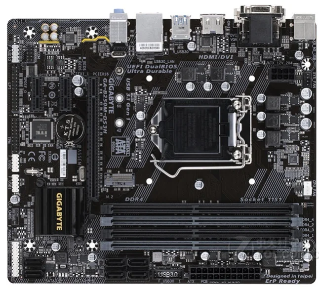 

Для Gigabyte GA-B250M-DS3H Socket LGA 1151 DDR4 M-ATX материнская плата VGA + DVI + HDMI б/у