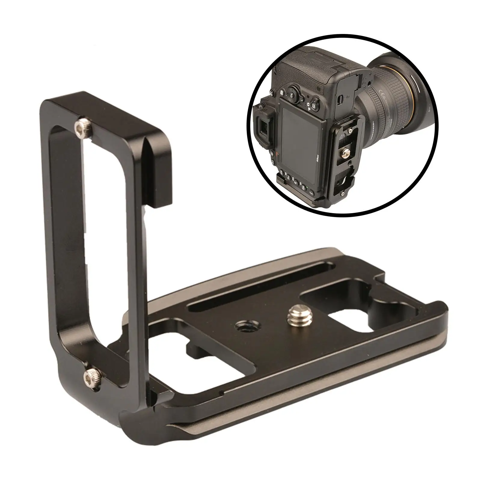 

Metal Vertical Bracket Hand Grip for D750 Camera 1/4" Screw