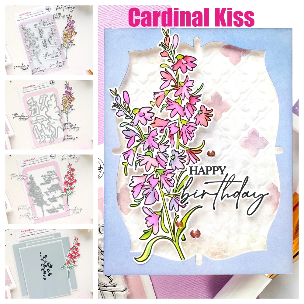 Фото Новинка: Набор для творчества Pink Fresh Cardinal Kiss Sunlit Table Lemon Blossom Crest – вырубные трафареты и штампы для скрапбукинга и дневников, май 2026 №1