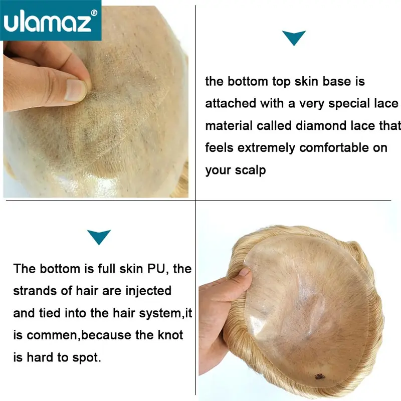 Рисунок 3 - Парик без узлов, мужской парик,