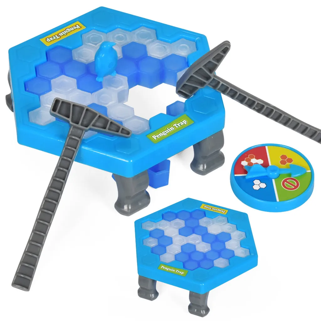 

Настольная Ловушка с пингвином, Интерактивная настольная игрушка для взрослых и детей, для защиты пингвинов, баланс кубиков льда