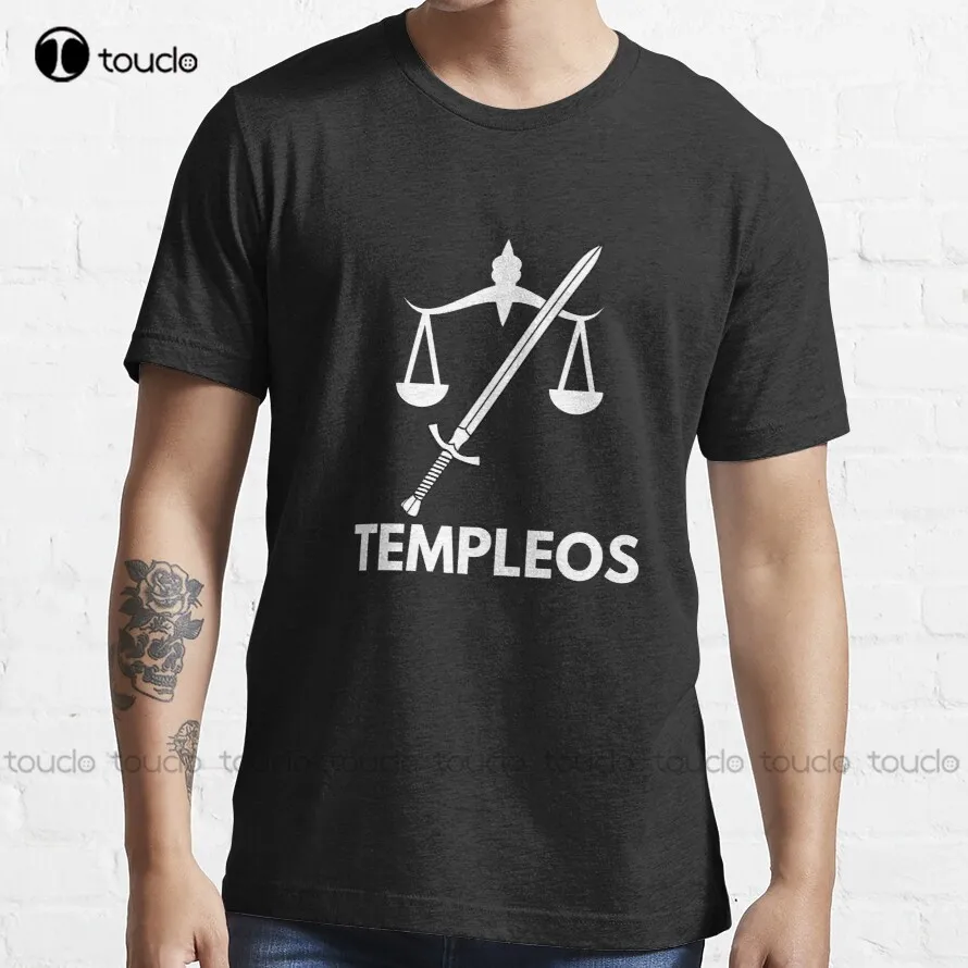 

Templeos T-Shirt Templeos Black Shirt Men Fashion Creative Leisure Funny Harajuku T-Shirt Breathable Cotton Xs-5Xl New Popular
