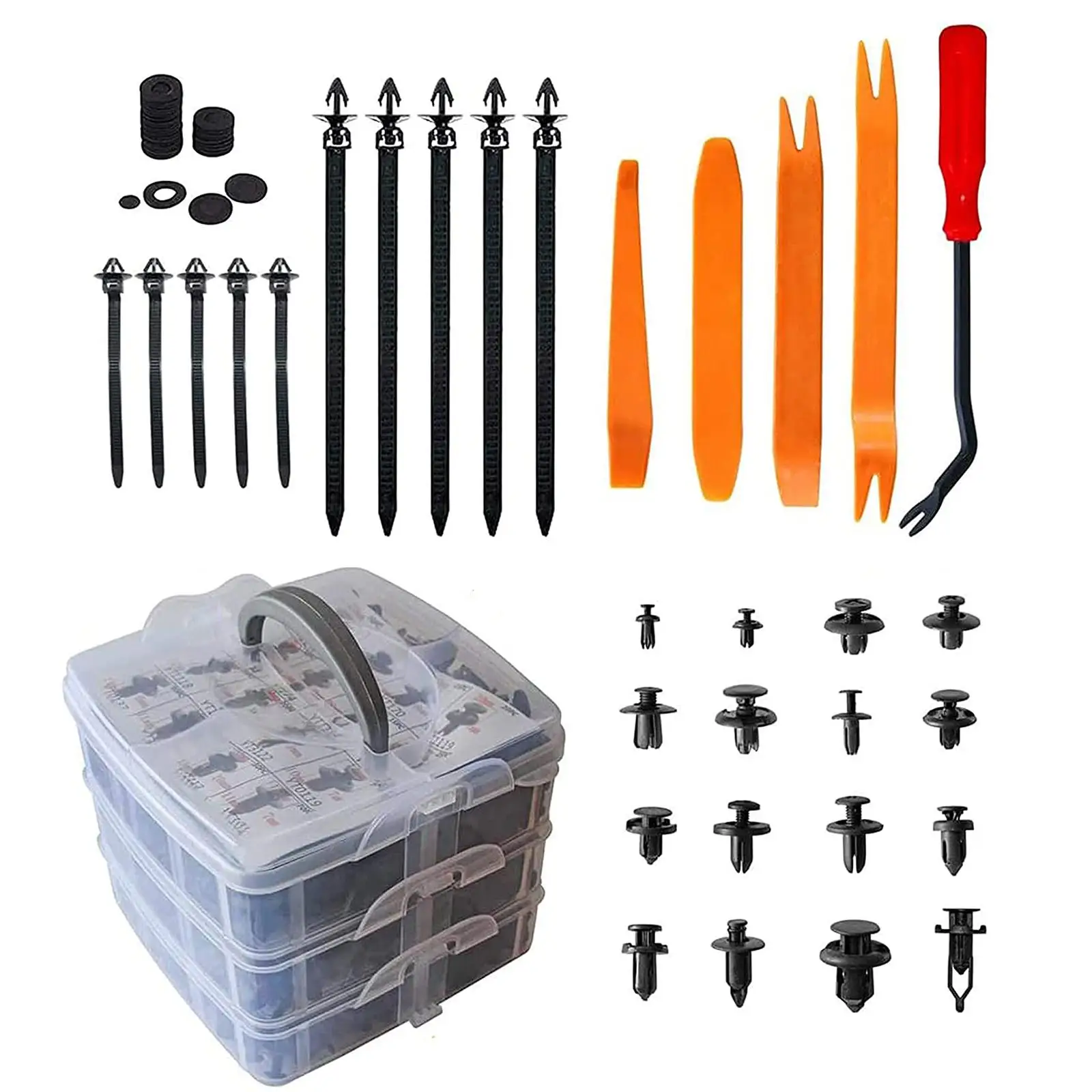 

Автомобильные фиксаторы-зажимы, инструмент для удаления заклепок, подходит для бампера, зажимы, бытовая техника, брызговик