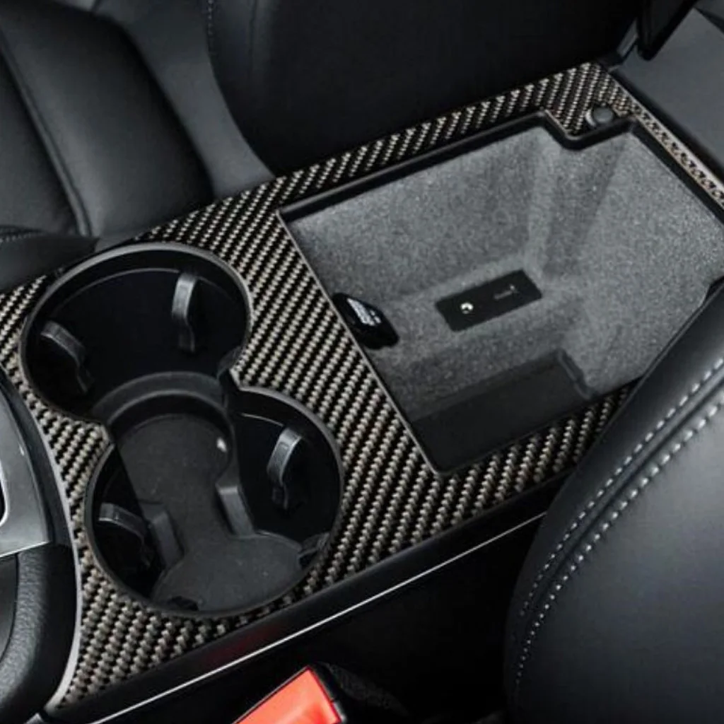 Черная внутренняя отделка автомобиля защитная наклейка из углеродного волокна