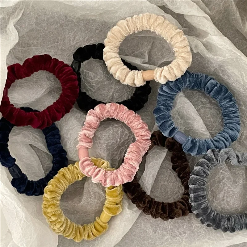 

Элегантная бархатная хорошая резинка для волос, 2 шт., эластичные повязки для волос, веревка для волос для женщин и девочек, детский держатель для конского хвоста, милые аксессуары для волос