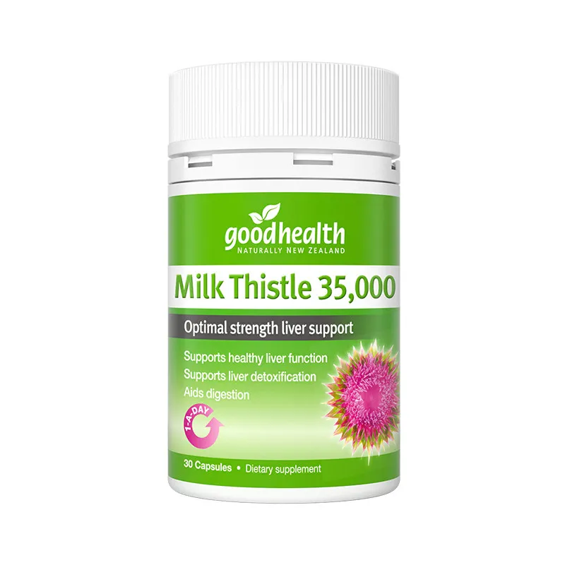 

Good Health Milk Thistle 35000mg Capsule Liver Cleansing Detoxification Antioxidant Supplements Indigestion Bloating Cramping