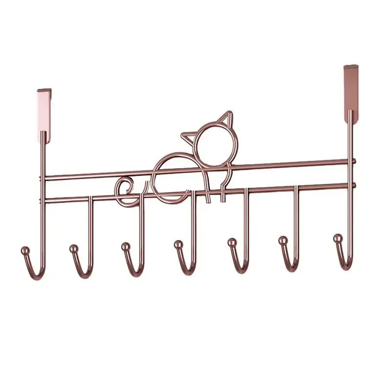 

Hooks Over The Door Home Bathroom Organizer Rack Clothes Coat Hat Towel Hanger Bathroom Kitchen Accessories Holder Door Hang