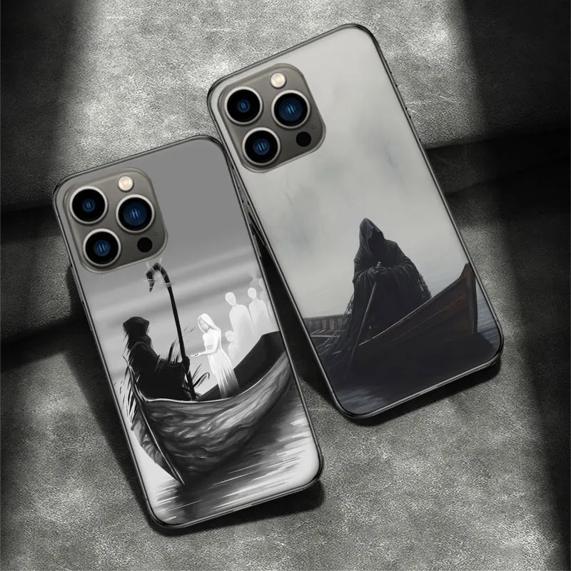 Чехол для телефона Hell Styx Ferryman Apple Iphone 16 15 Plus Soft 13 12 Mini Cover 11 14 Pro Max Capa 8 7 SE Shell Coque Silicone T