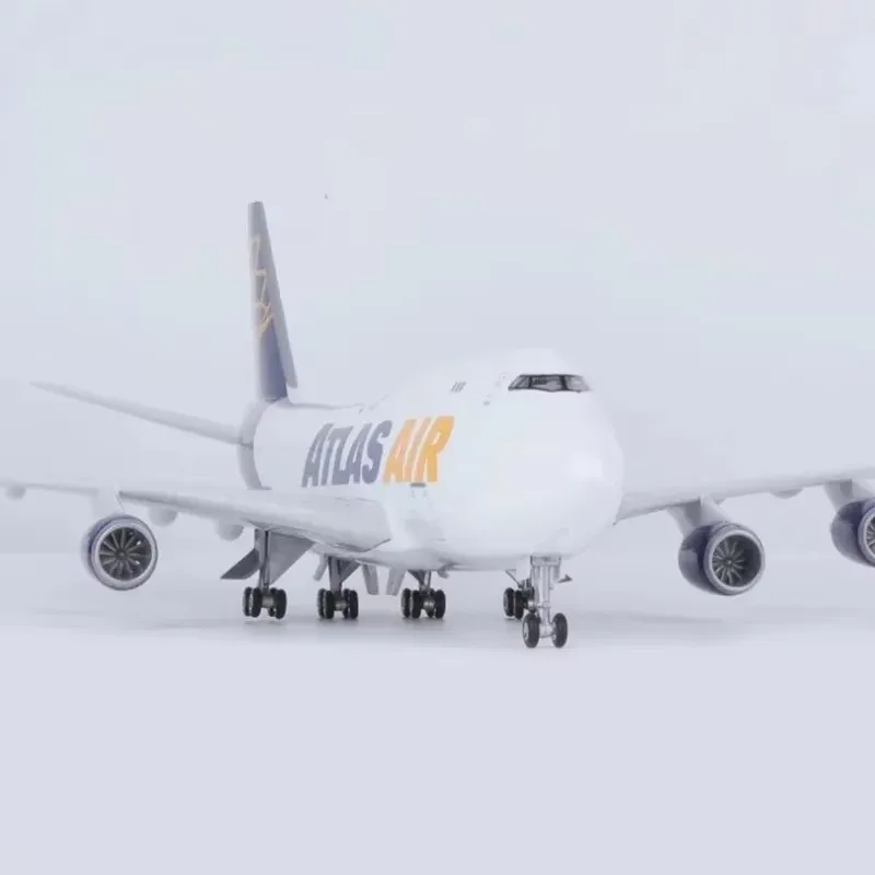 Масштаб 1:150 47 см 747 Модель самолета Atlas Air Boeing B747 Литая смола Украшение со