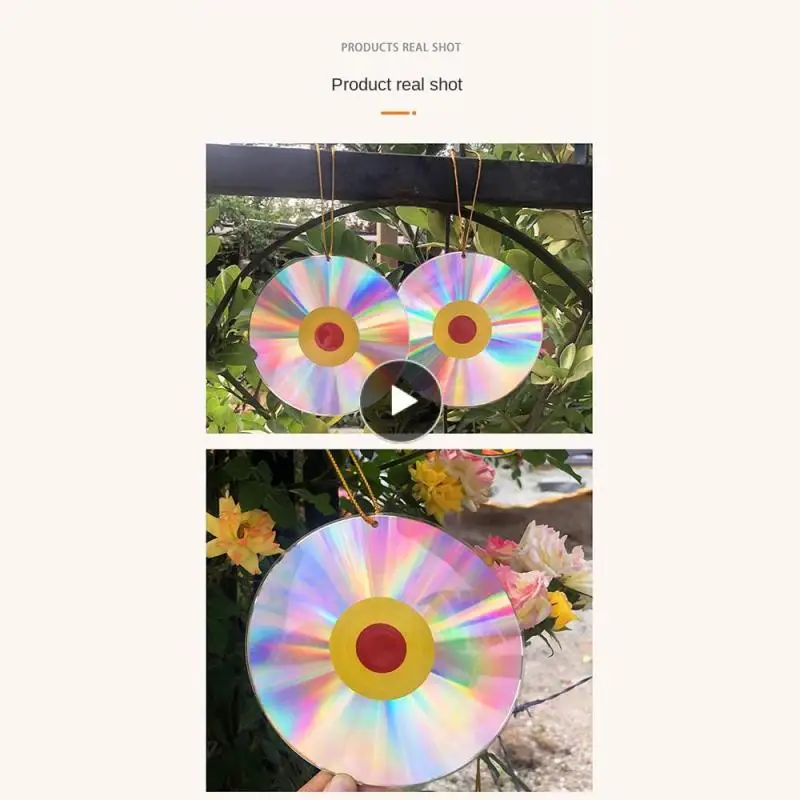 

Bird Scarer Useful For Garden Courtyard Bird Repeller Double-sided Laser Balcony Hanging Reflective Bird Repellent Creative