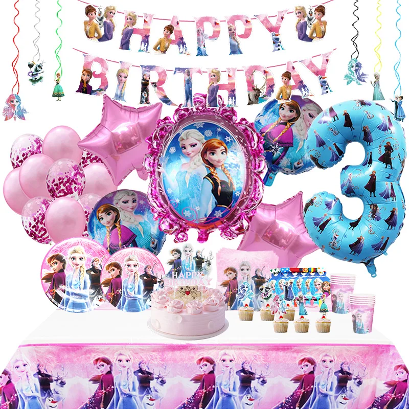 Украшение для дня рождения Холодное сердце Диснея воздушный шар из латексной