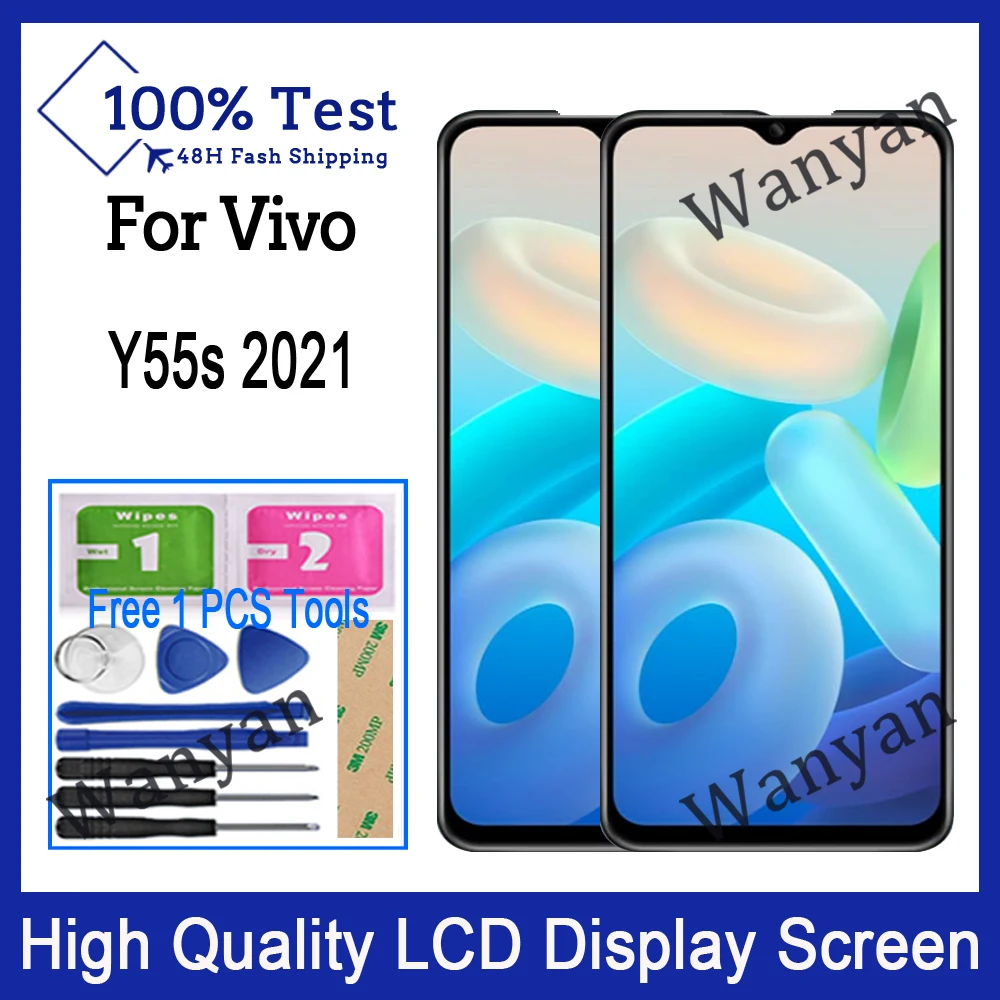 

Original For Vivo Y55s 2021 LCD Display Touch Screen Digitizer Replacement Parts