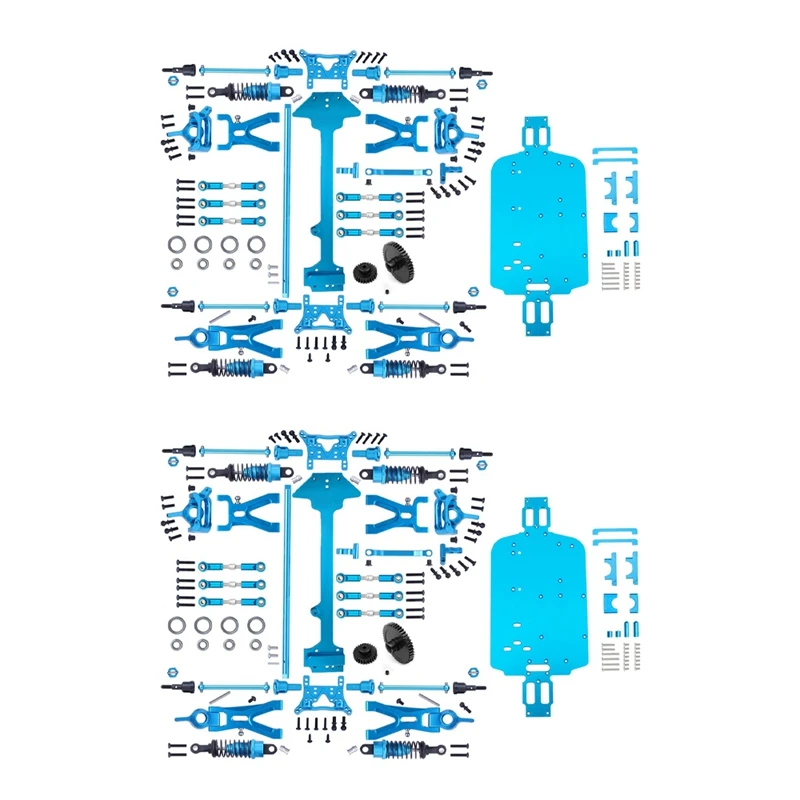 

2 Set Complete Upgrade Parts Kit For Wltoys A959-B A969-B A979-B K929-B A959B 1/18 RC Car Replacement Accessories