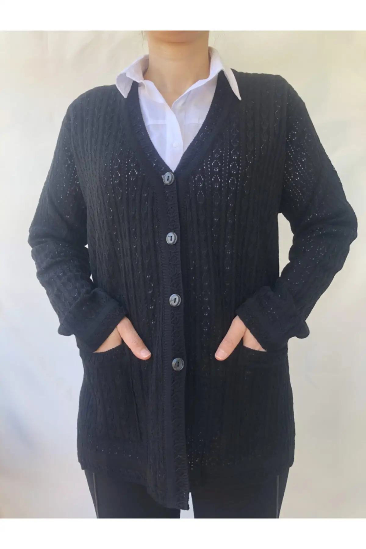 

Women's Cardigan Black Friday Mercerized Short Knitted Quality Fashion Sweaters Loose Jumper