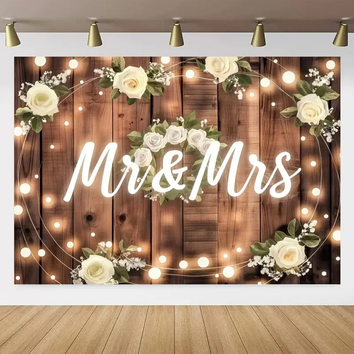 

Фон для свадьбы Mr&Mrs