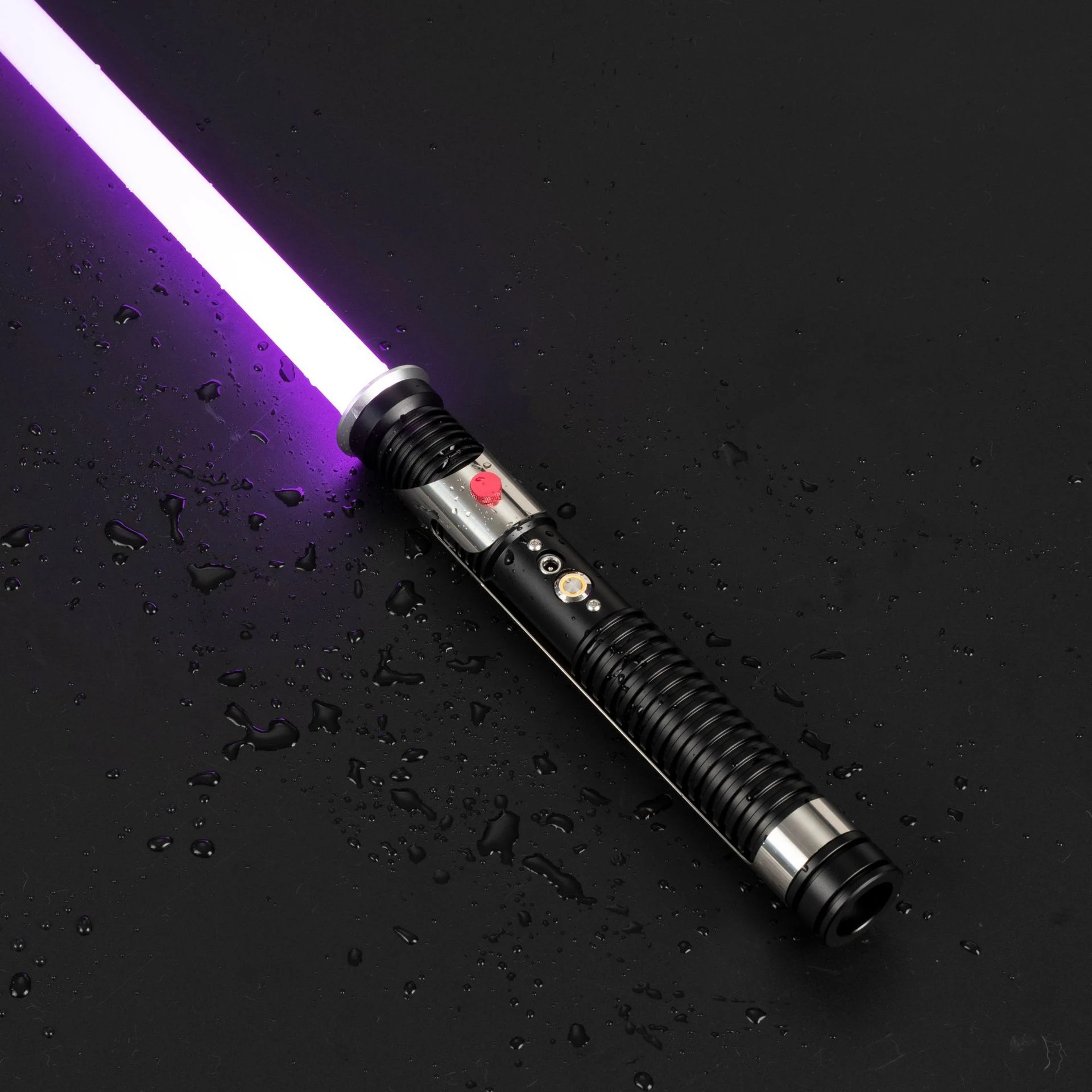 Световой меч T-Pixel Qui Gon Jinn Neopixel RGB, гладкий поворотный лазерный меч, металлическая ручка, Pc Blade, 16 комплектов, шрифт, 16 цветов, стильные игрушки