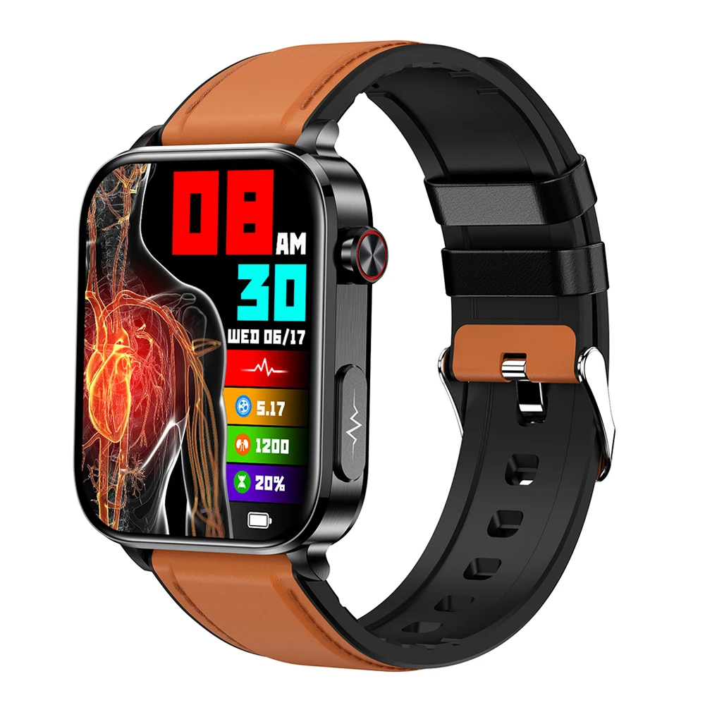 

Uric Acid Blood Lipid Smart Watch Men ECG+PPG Blood Glucose Blood Pressure Monitor Health Smartwatch Bluetooth Call Watches