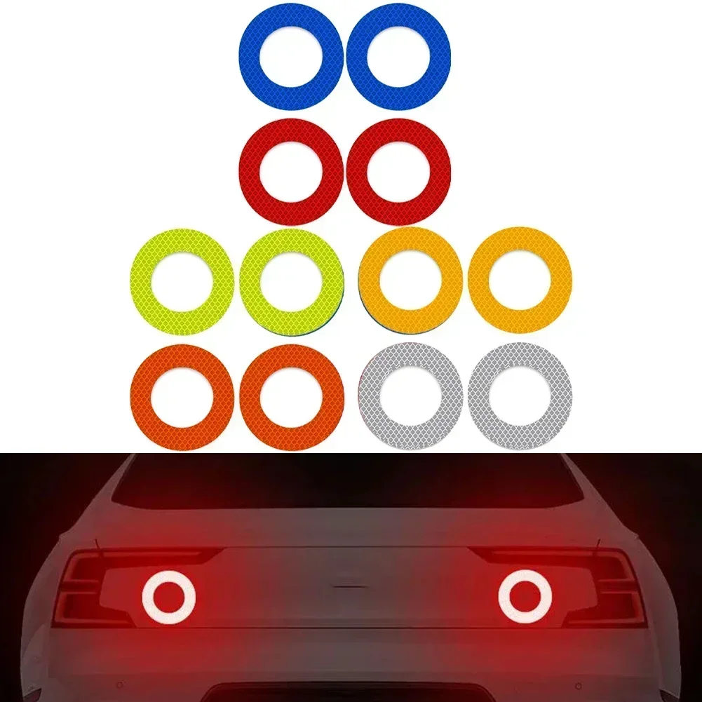 2 шт. светоотражающая наклейка для автомобиля на задний бампер защитная против