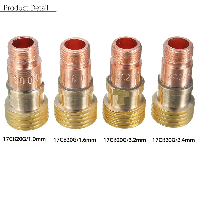 

Brass Tig Chuck 17CB20G Argon Arc Welding with Mesh Welding for Welding Gun Tig WP-17/18/26 Welding Gun Accessories