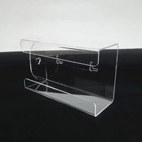 kitchen transparent acrylic wall mounted disposable gloves storage box organizer