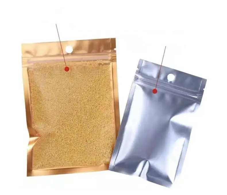 1000 шт. 10 размеров внутренняя золотая майларовая сумка с передней частью матовые