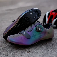 cycling city outdoor bicycle riding shoes colorful mountain lock shoes road lock bicycle shoes hard bottom with lock riding shoe