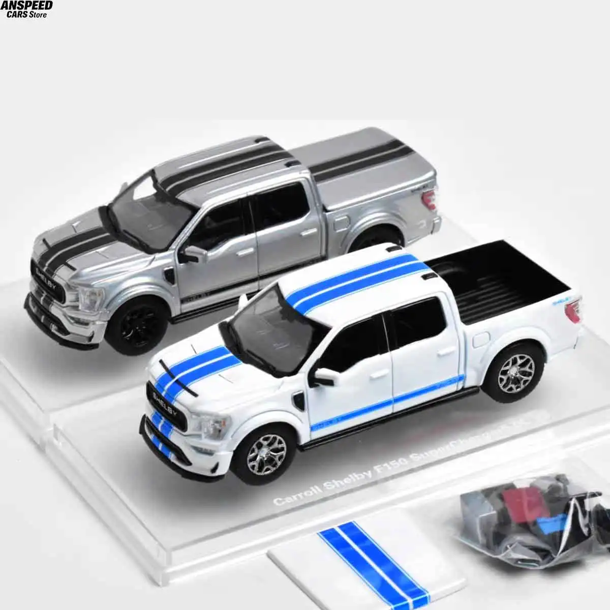 Фото Коллекционная модель пикапа Ford F-150 Shelby Fine Works x TPC 1/64 из литого сплава, подарок №4