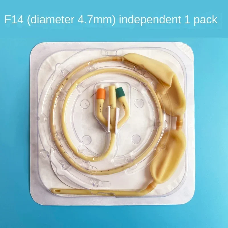 Одноразовый двойной медицинский стерильный латексный латекс с тройной камерой