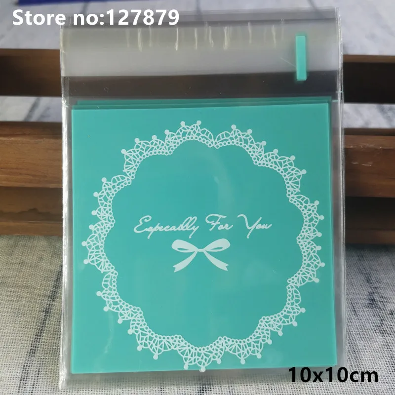 

Пластиковые подарочные пакеты с бантом SJMANDUN 50/100 шт 10х10 см