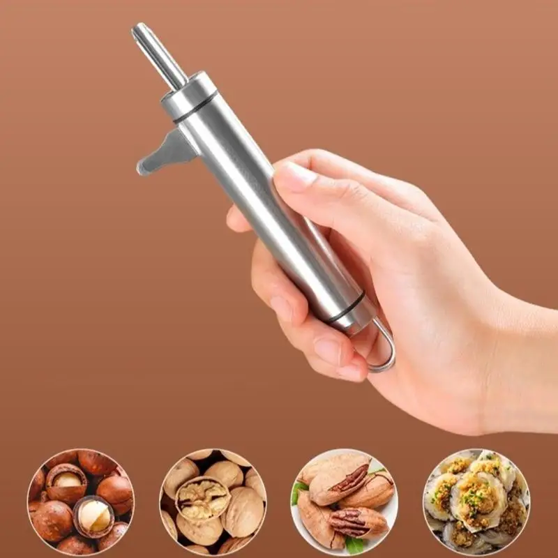 

Macadamia Nut Sheller Macadamia Nut Cracking Tools Stainless Steel Macadamia Nut Sheller Household Pecan Nut Opening Tool