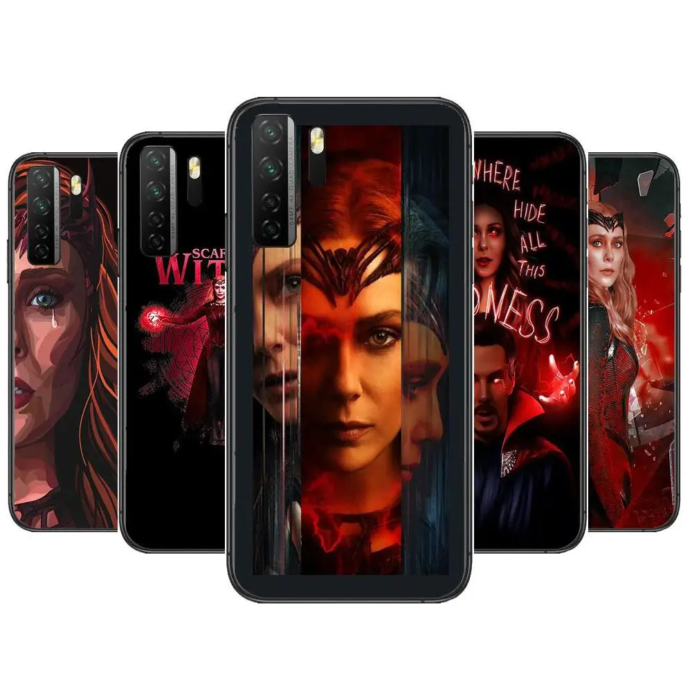 

Marvel Scarlet Witch Black Soft Cover The Pooh For Huawei Nova 8 7 6 SE 5T 7i 5i 5Z 5 4 4E 3 3i 3E 2i Pro Phone Case cases
