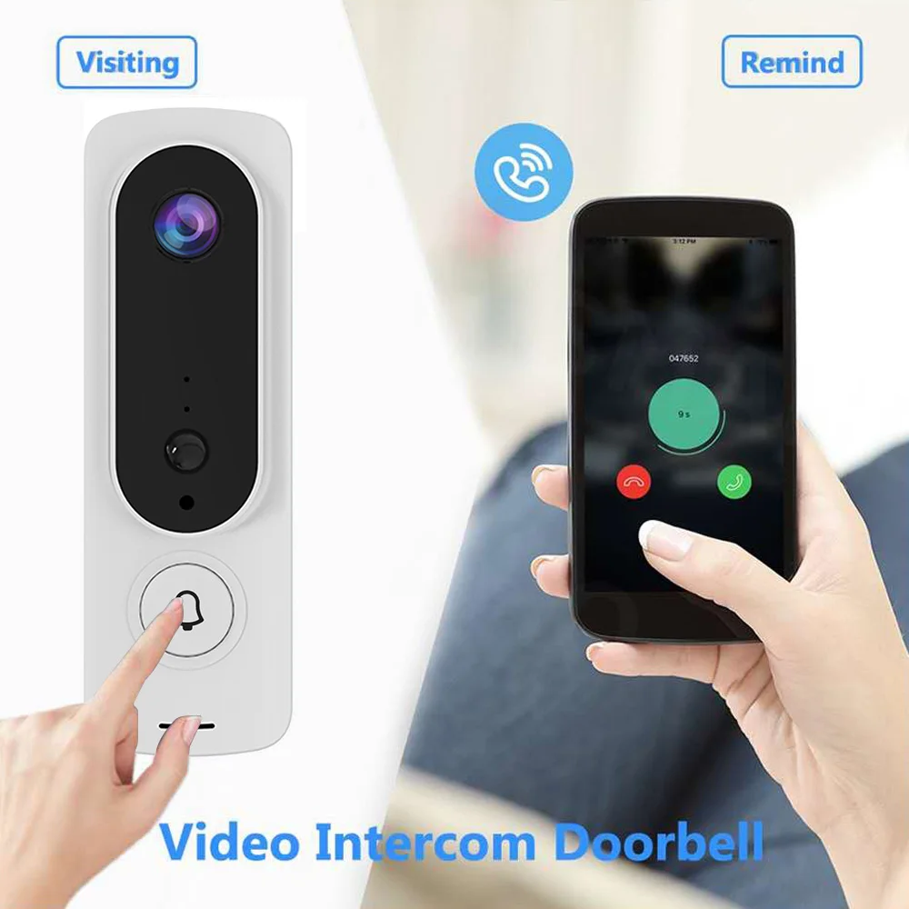 

Tuya Smart WiFi 720P Doorbell Wireless Security Camera 2-Way Talk Video Home Door Bell PIR Night Vision Motion Detection for APP