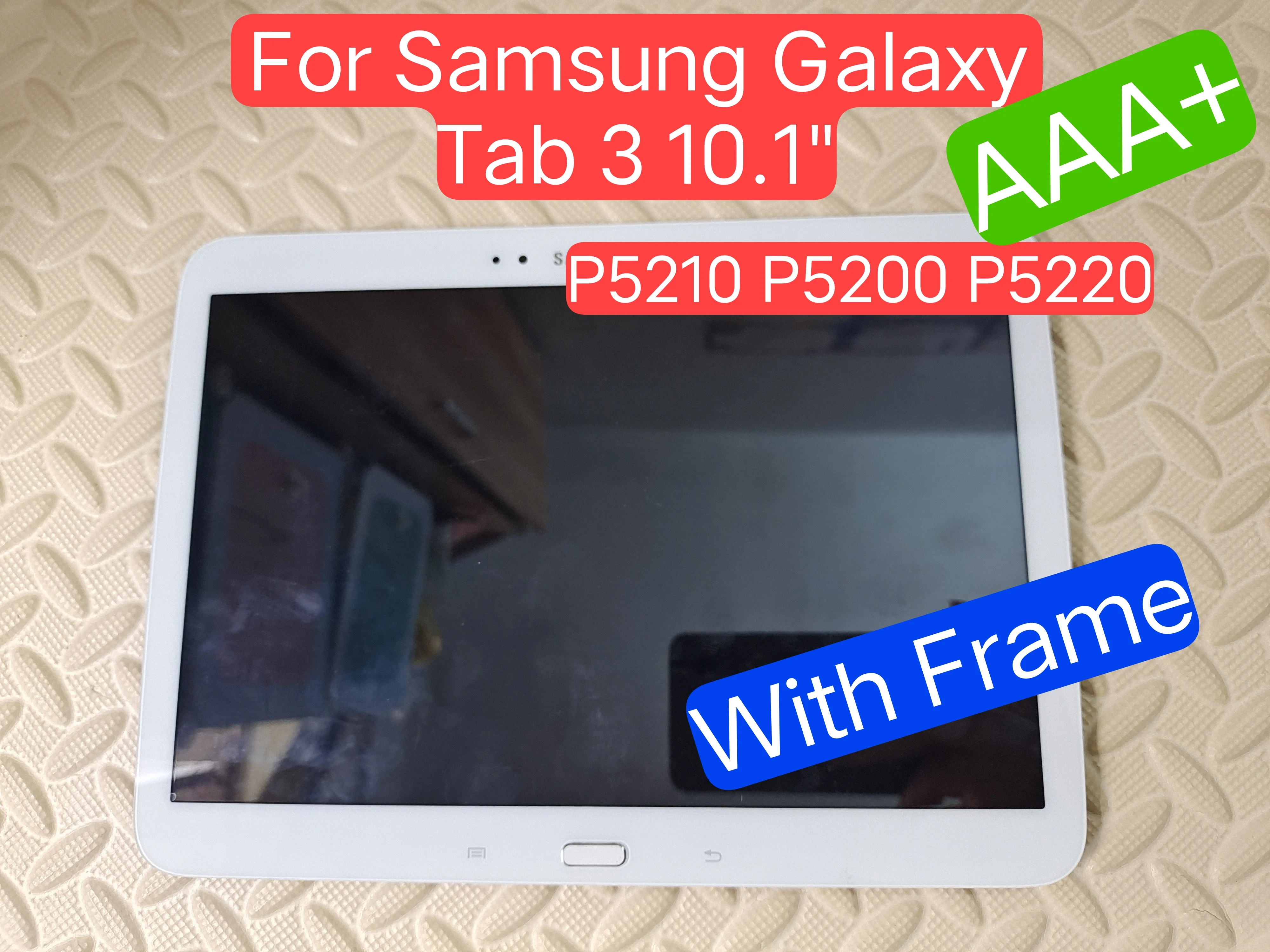 

For Samsung Galaxy Tab 3 GT-P5200 GT-P5220 GT-P5210 P5210 P5200 P5220 LCD Display Screen Panel Digitizer Sensor Assembly Frame
