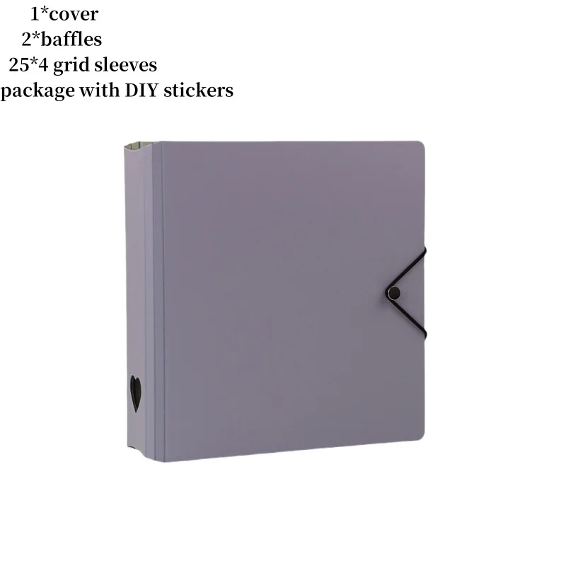 

Kawaii 4-х сетчатый переплет Kpop, коллекционная книга, большая емкость, фотоальбом с изображением идола, держатель для фотокарточек, книга для хранения канцелярских принадлежностей