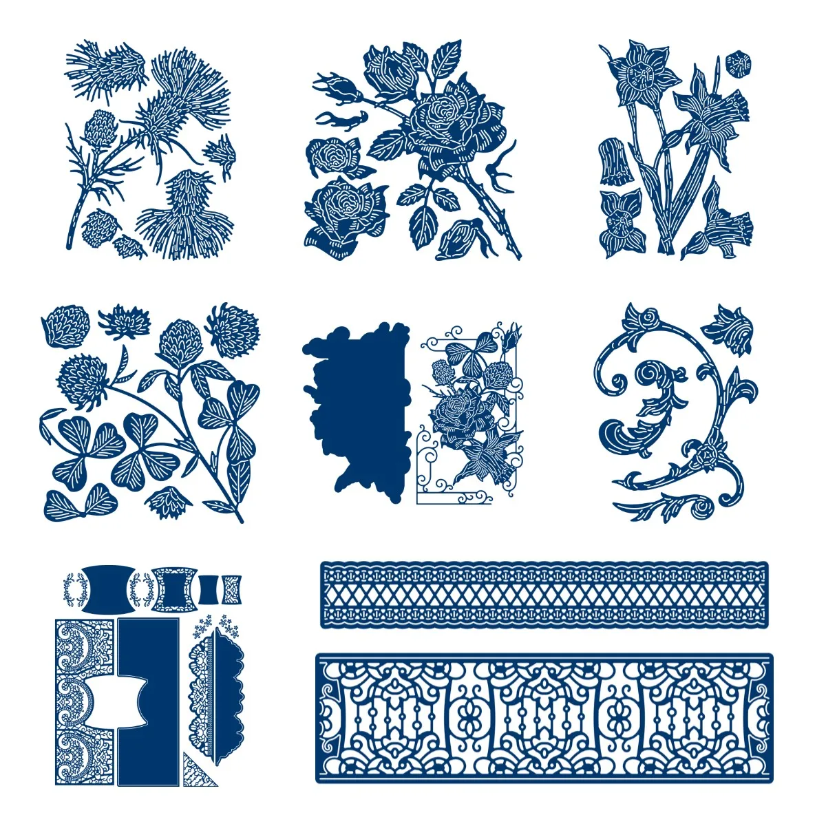 Корона расторопши Роза металлические пресс-формы для сделай сам Скрапбукинг