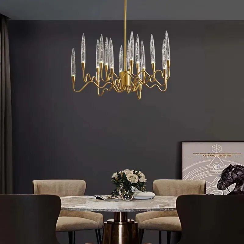 Постмодернистская роскошная люстра для гостиной скандинавский дизайнер вилла
