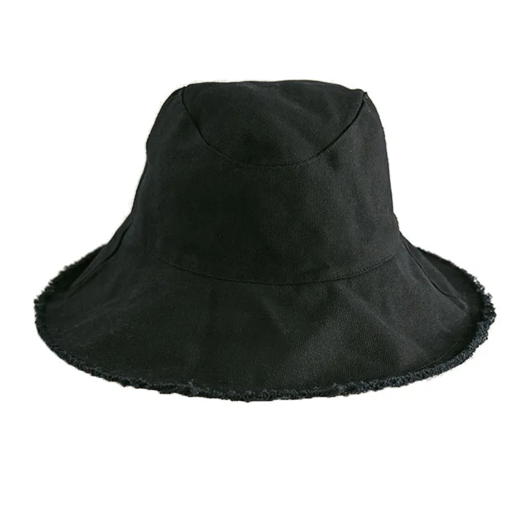 Fisherman's Cap Female Hair Edge Cowboy Sun Hat Beach Hat Grinding Edge Basin Cap Washed Cloth Cap Free Shipping Lady Hat Summer
