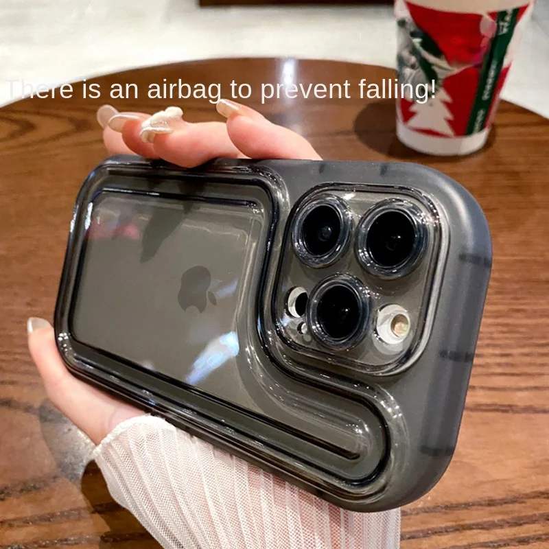 

Роскошный противоударный Прозрачный чехол для телефона подходит для IPhone 14 13 12 Pro противоударный защитный чехол силиконовая утолщенная подушка безопасности