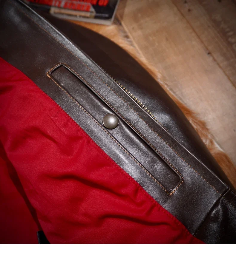 Blunt Razor American Vintage Classic Replica M-422A Vegetable Tanned Tea Core Horsehide G1 Flight Suit Biker Jacket