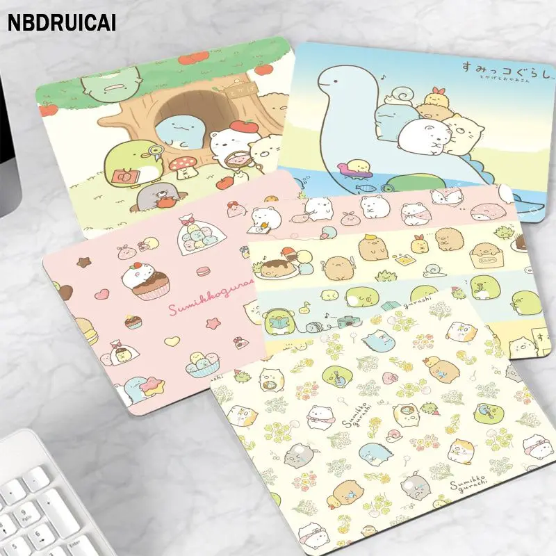 

Kawaii Cartoon Pink Sumikko Gurashi Anti-Slip Cabinet Gaming Computer Laptop Desk Mat Mouse Mat Notbook For Teen Girls Bedroom
