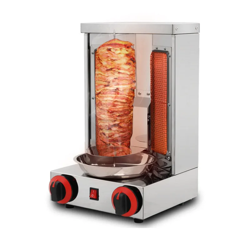 Commercial Shawarma Kebab Machine LPG Turkey Doner Barbecue Machines Vertical Rotisserie BBQ Grill Equipment