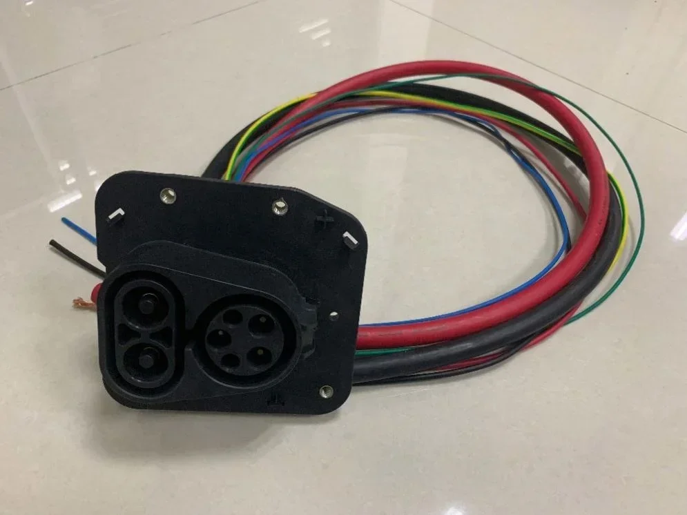 Фото Duosida iec 62196-3 125A 75 кВт DC COMBO1 CCS1 розетка для быстрой зарядки ev с сертификацией CE для электромобиля №3