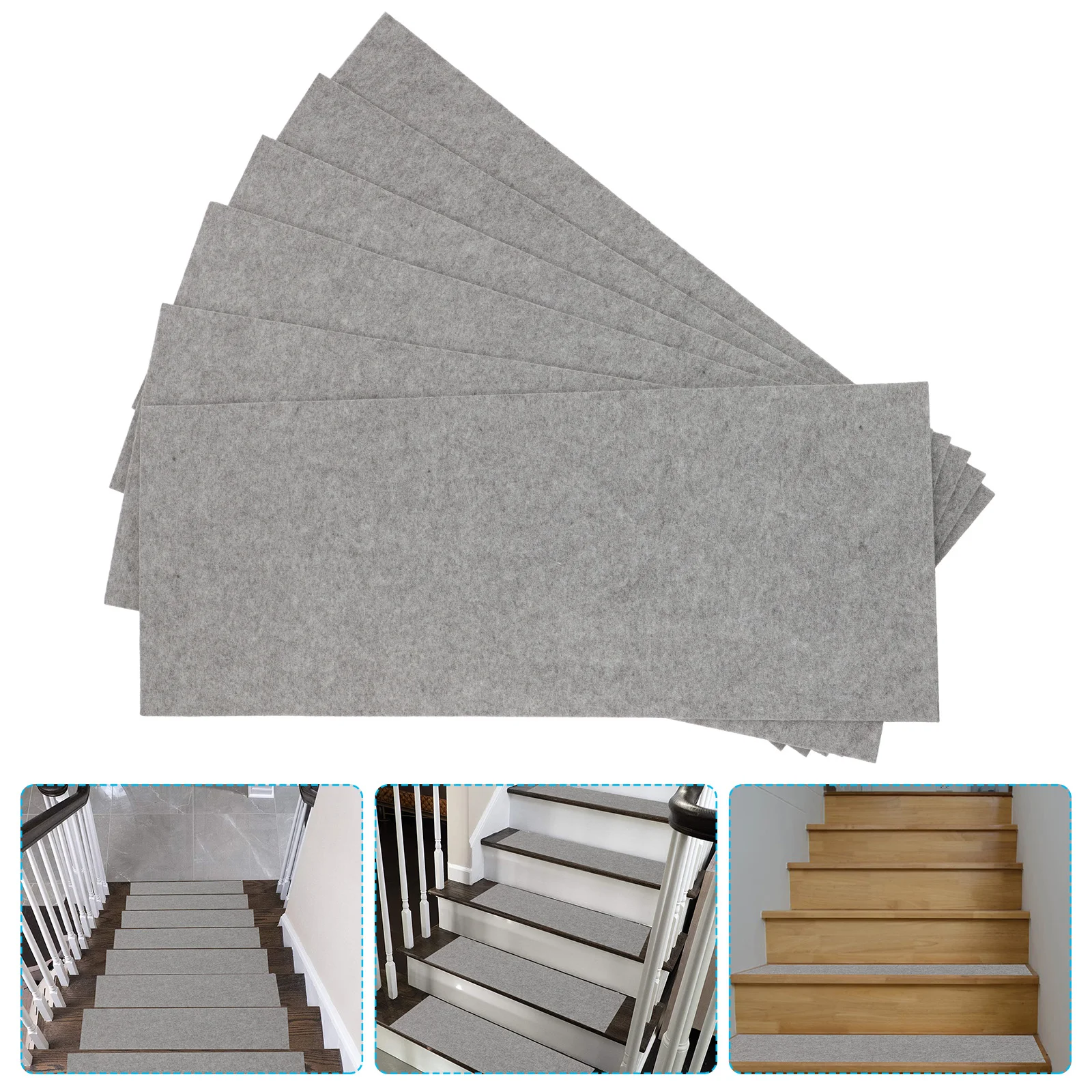 

Stair Treads Carpet Matnon Step Antirug Stairs Woven Steps Self Adhesive Rugs Tape Skid Protector Floor Fabric Safety Set Tread