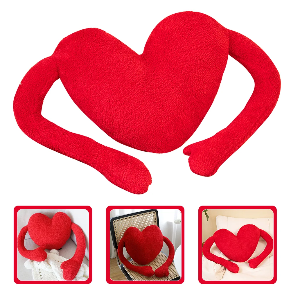 

Decorate Decorative Pillow Heart Cushion Filling Toy Pp Cotton Stuffed Gift Plush Cartoon Office Cute Throw